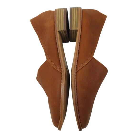 Clarks Pure Easy Leather Loafer Womens Size 6M Slip On Comfort Shoes Tan - Picture 12 of 16